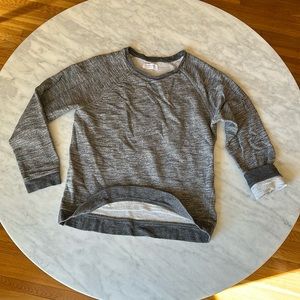 Everlane Long Sleeve Sweatshirt in Marled Gray; Size Medium